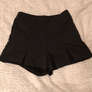 Black Shorts with Slits